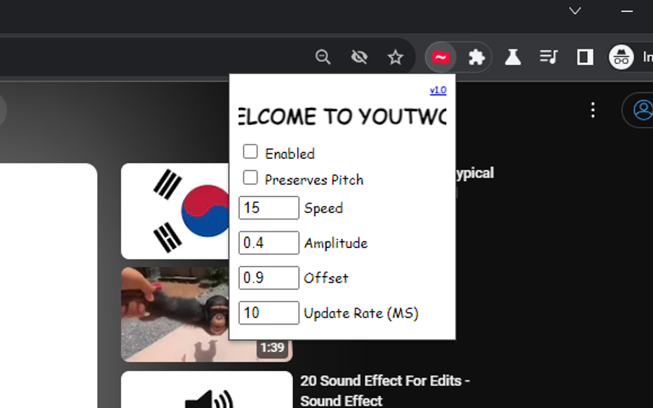YouTwowowobifier chrome谷歌浏览器插件_扩展第1张截图
