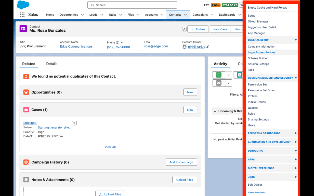 SF Quick Links chrome谷歌浏览器插件_扩展第2张截图