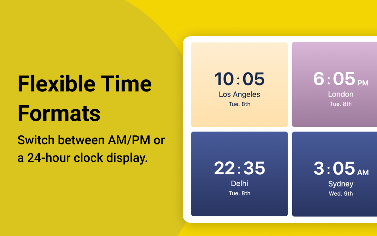 World Clock & Timezone Converter chrome谷歌浏览器插件_扩展第2张截图