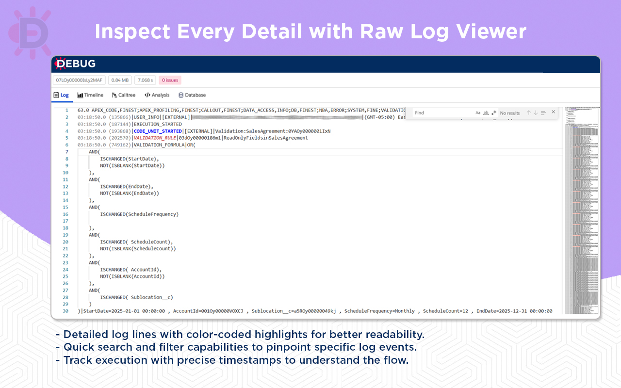 Salesforce Debug Analyzer chrome谷歌浏览器插件_扩展第5张截图