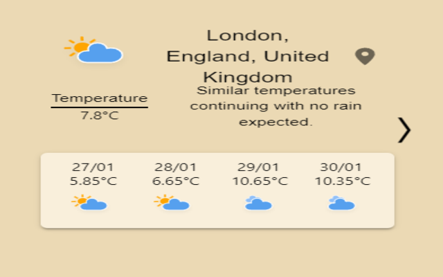 Weather App chrome谷歌浏览器插件_扩展第1张截图