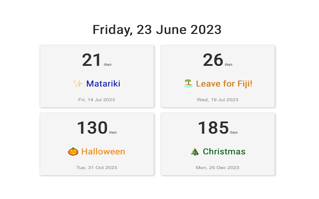 DayWatch: New Tab Countdown Tracker chrome谷歌浏览器插件_扩展第1张截图