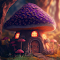 Step into a whimsical world with the Fairy Mushroom House live wallpaper.