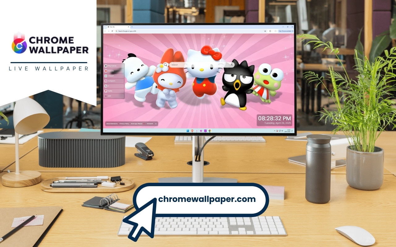 Hello Kitty Friends Live Wallpaper chrome谷歌浏览器插件_扩展第4张截图