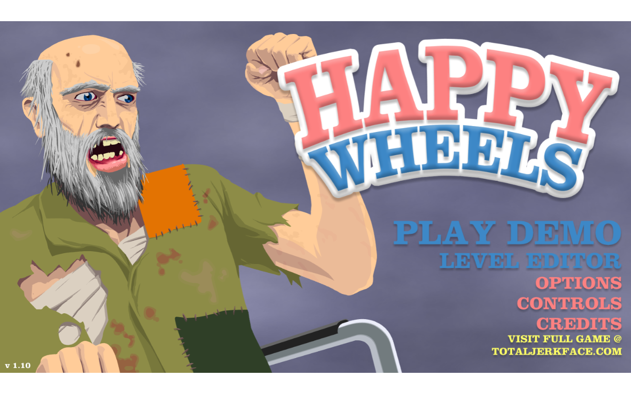 Happy Wheels 游戏 - 驾驭狂野的布娃娃物理学和搞笑挑战！ chrome谷歌浏览器插件_扩展第3张截图