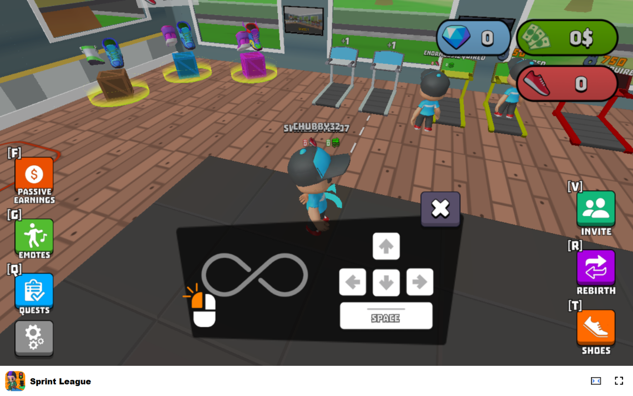 Sprint League 游戏 - 争做最快的跑者！ chrome谷歌浏览器插件_扩展第1张截图