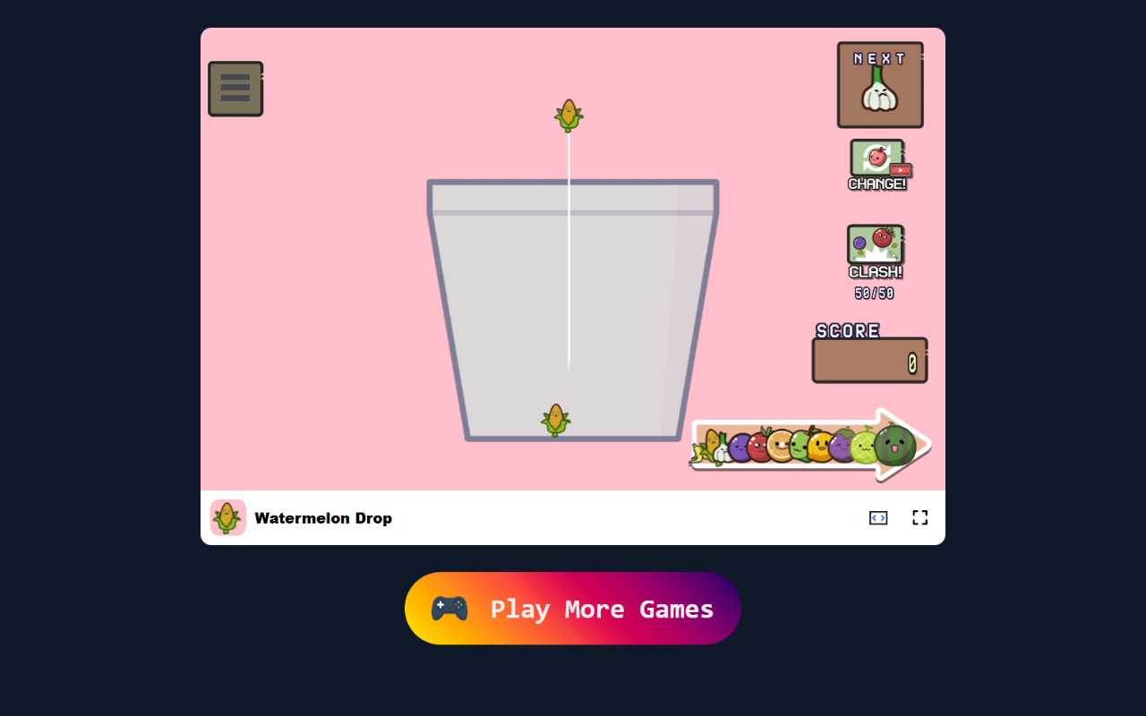 Watermelon Drop 在浏览器中游戏 - 免费且离线可用 chrome谷歌浏览器插件_扩展第4张截图