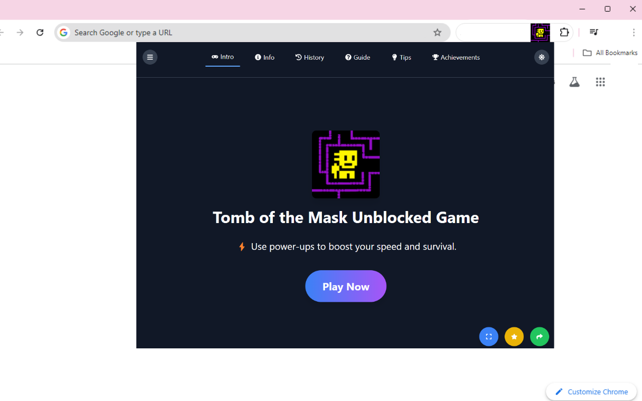 Tomb of the Mask Unblocked Game chrome谷歌浏览器插件_扩展第2张截图
