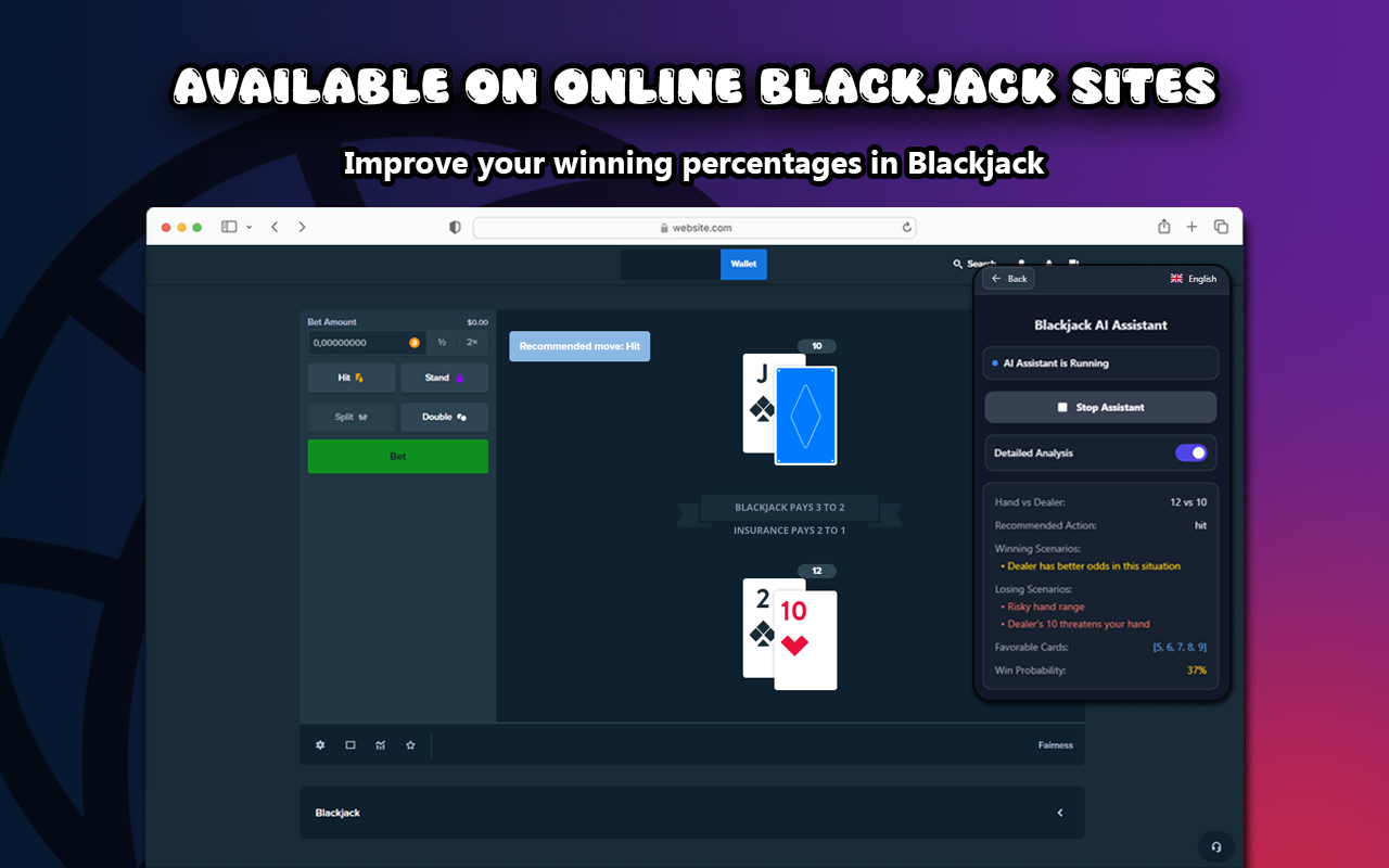 Blackjack AI Strategy chrome谷歌浏览器插件_扩展第3张截图