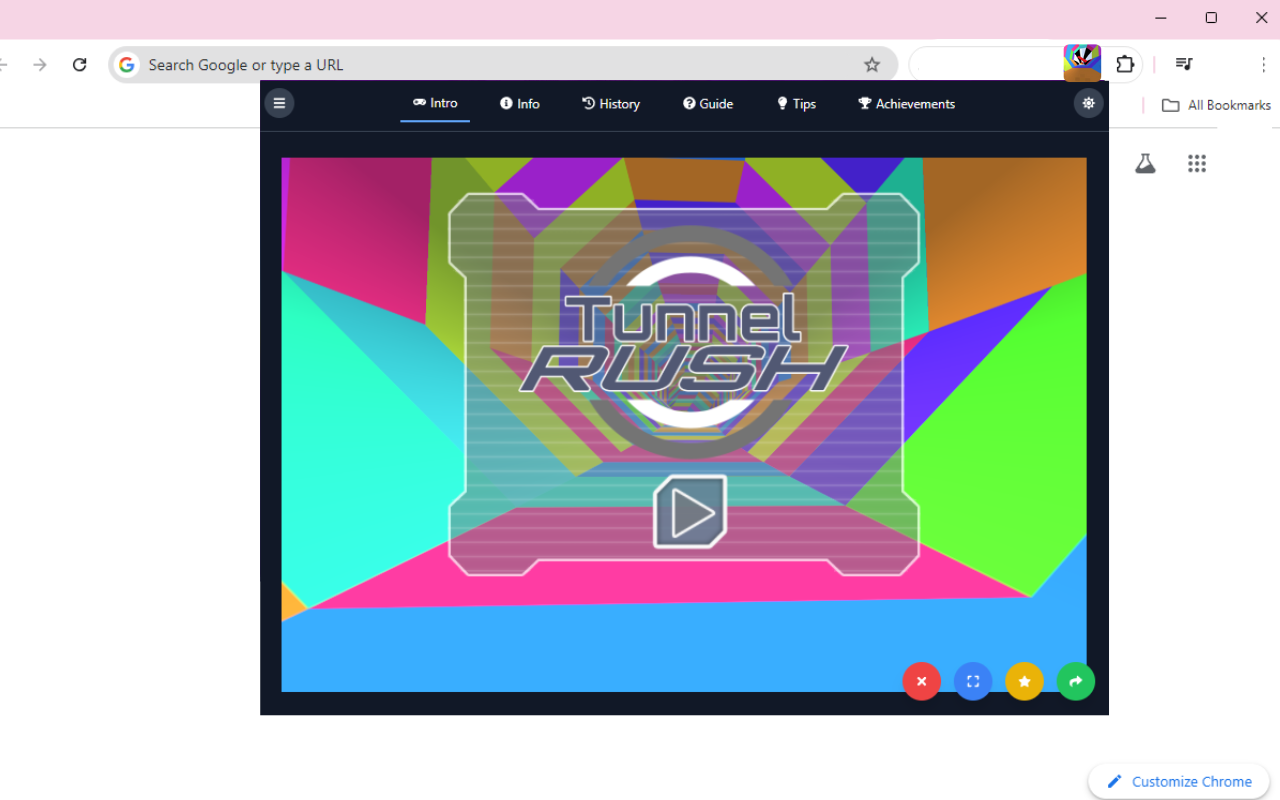 Tunnel Rush Unblocked chrome谷歌浏览器插件_扩展第1张截图