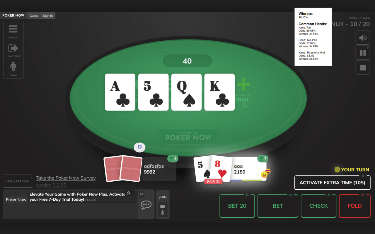 PokerNow Assistant chrome谷歌浏览器插件_扩展第2张截图