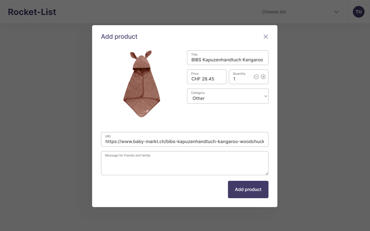 Add to Rocket-List chrome谷歌浏览器插件_扩展第1张截图