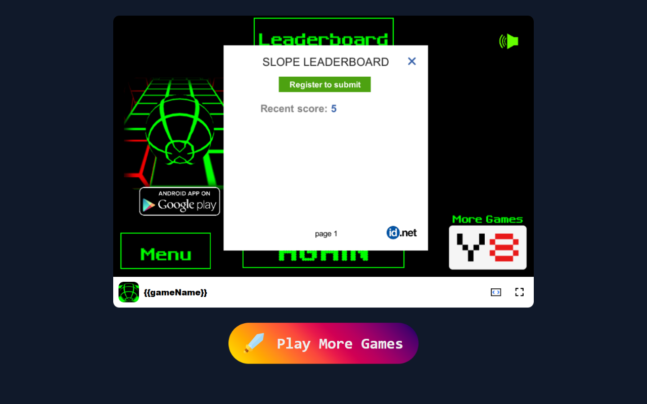 Slope 在浏览器中游戏 - 免费且离线可用 chrome谷歌浏览器插件_扩展第1张截图