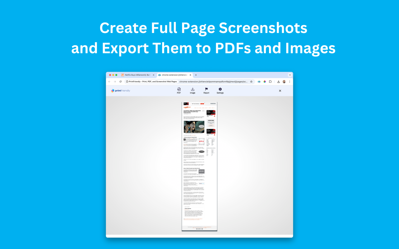 PrintFriendly - Print, PDF, and Screenshot Web Pages chrome谷歌浏览器插件_扩展第1张截图