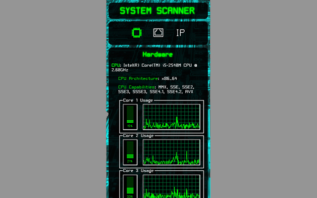System Scanner - 您的计算机规格、互联网速度和 IP 信息 chrome谷歌浏览器插件_扩展第3张截图