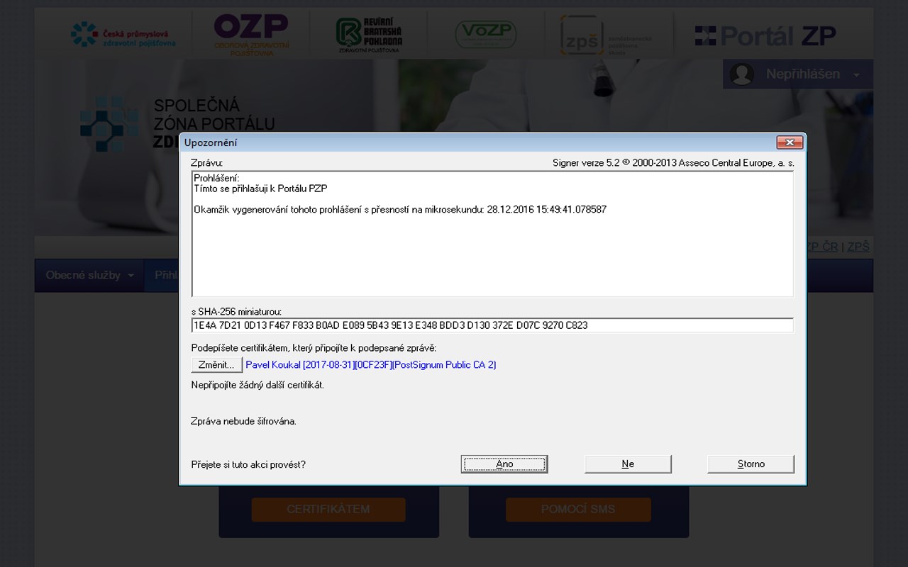 Podepisovací komponenta Signer chrome谷歌浏览器插件_扩展第1张截图