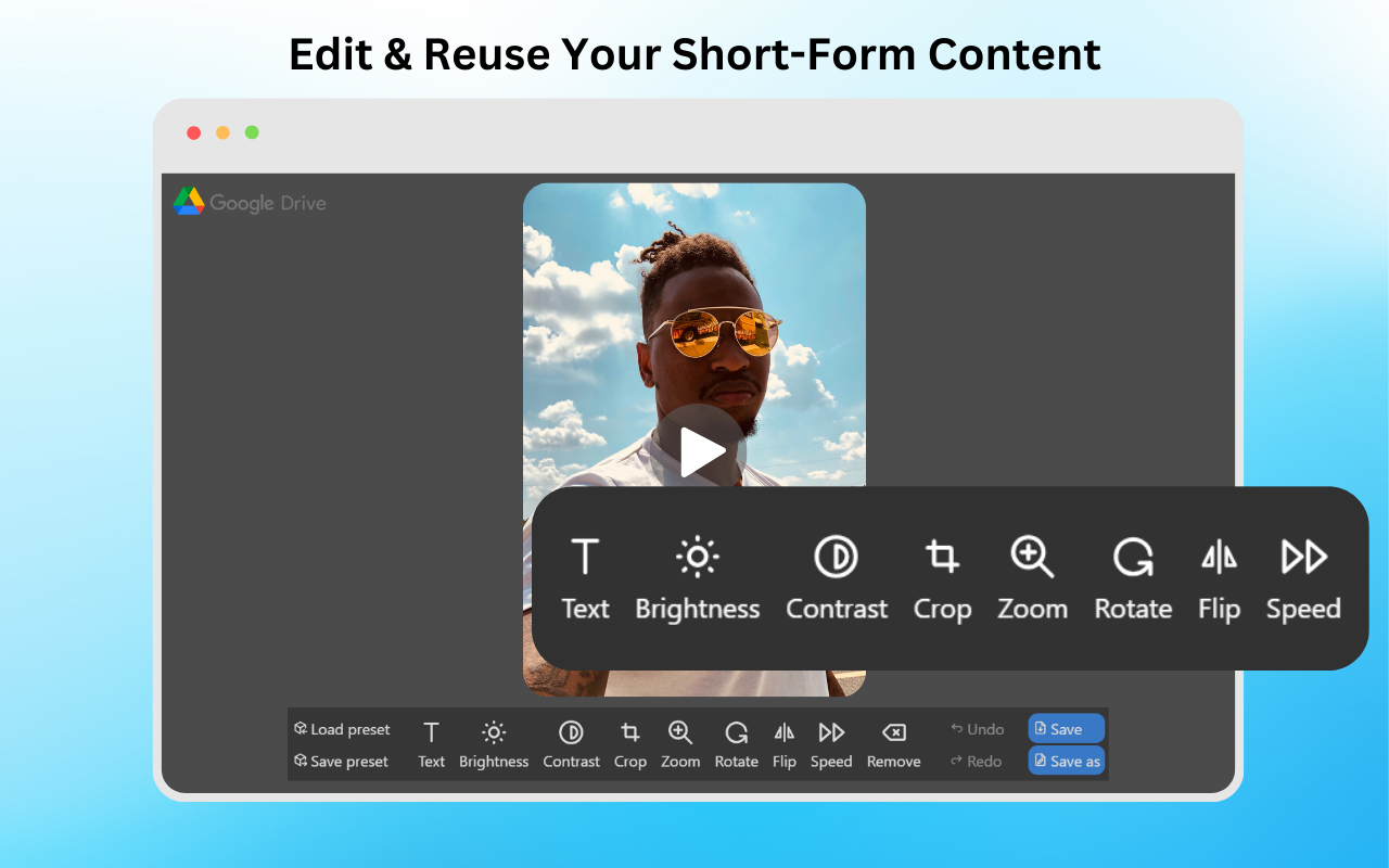 Video Editor by DriveEditor.com chrome谷歌浏览器插件_扩展第5张截图