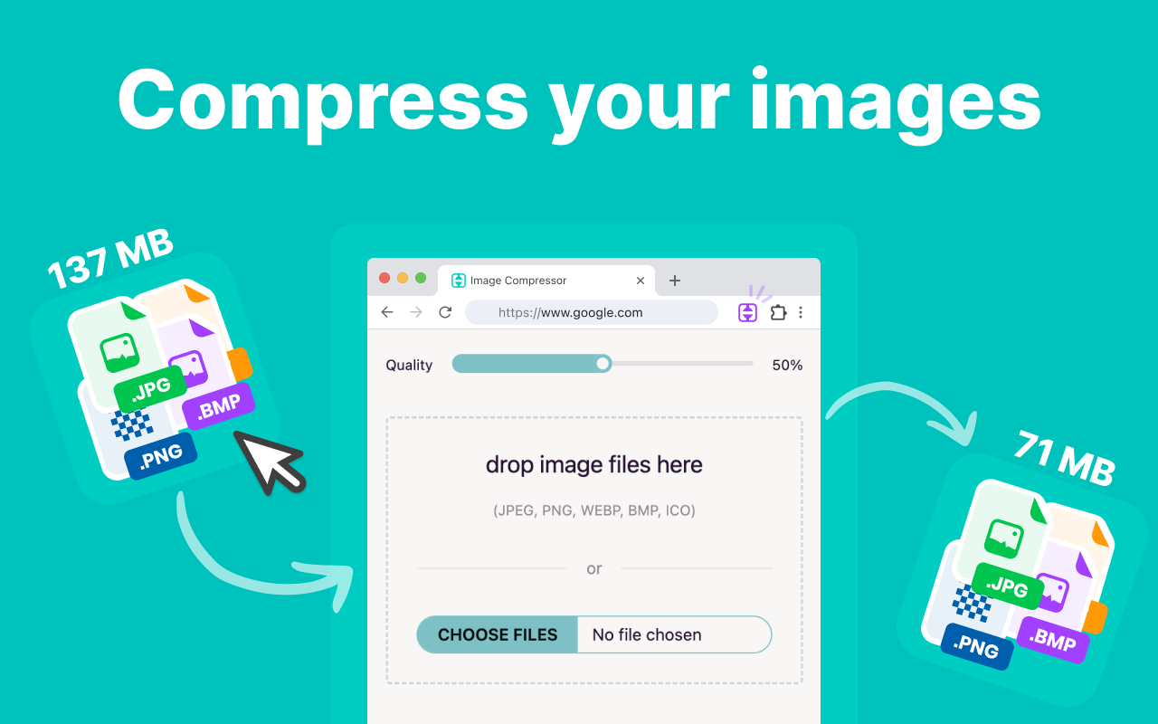 批量图片压缩器 chrome谷歌浏览器插件_扩展第3张截图