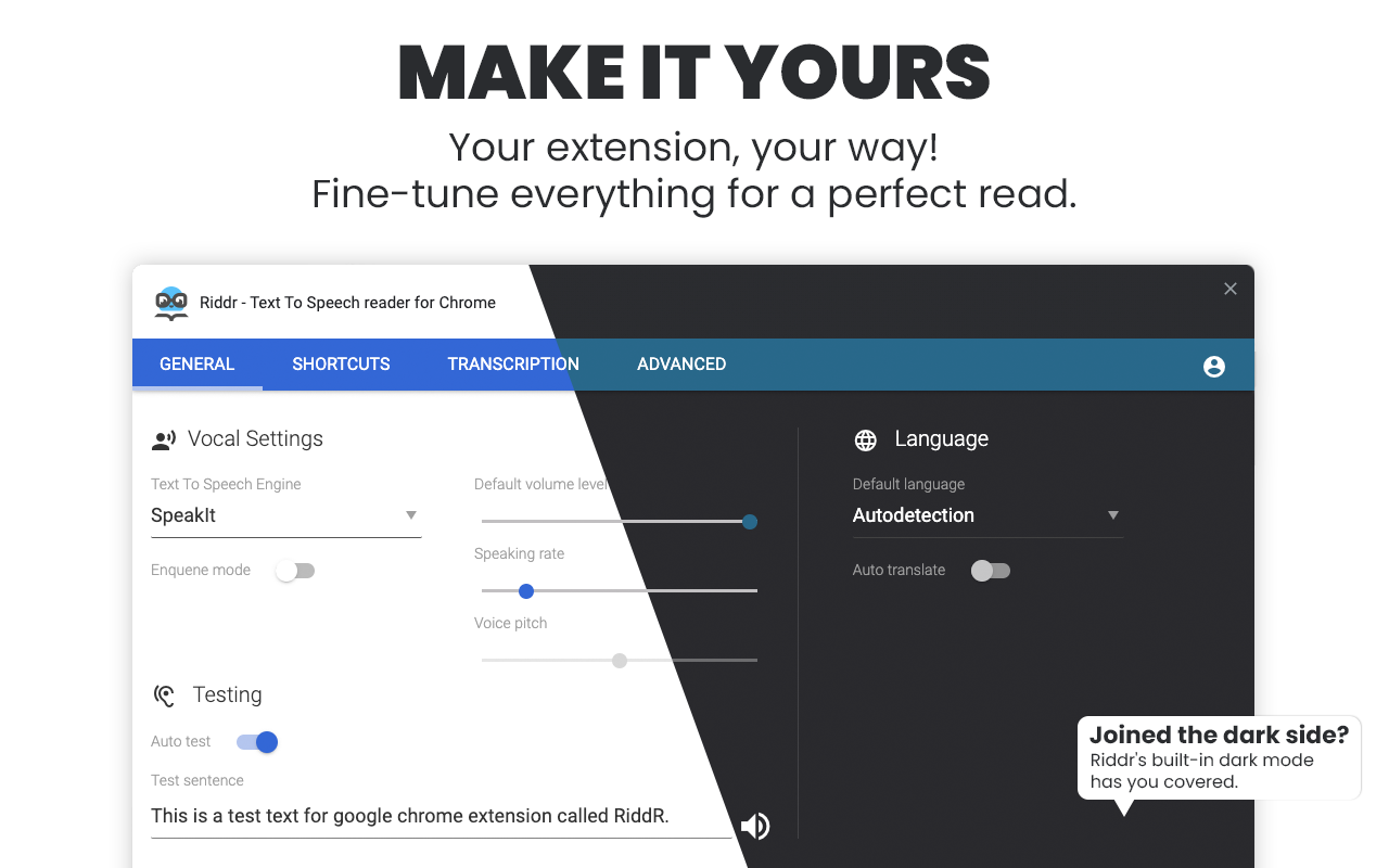 Riddr - Chrome 文本转语音阅读器 chrome谷歌浏览器插件_扩展第2张截图