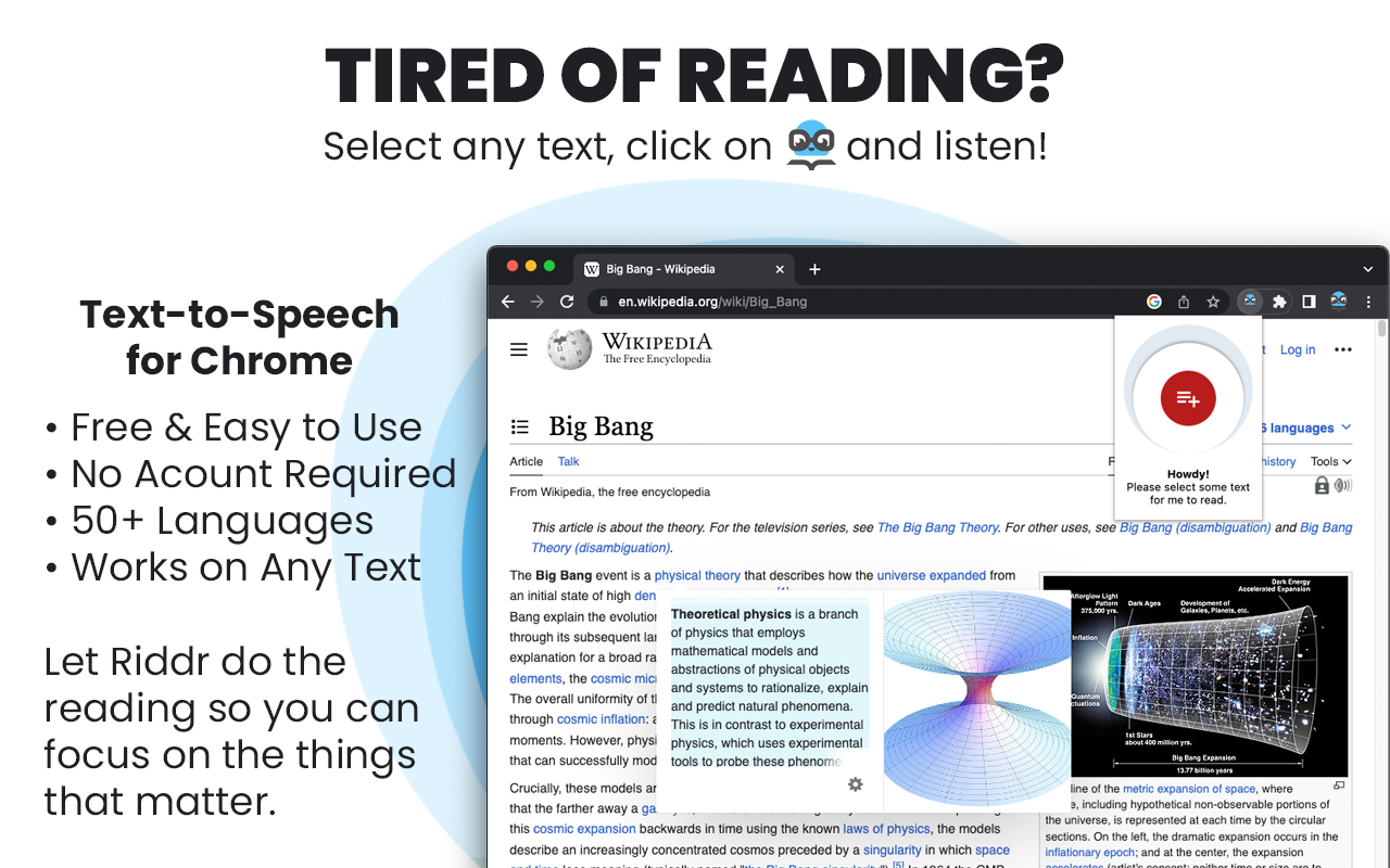 Riddr - Chrome 文本转语音阅读器 chrome谷歌浏览器插件_扩展第3张截图