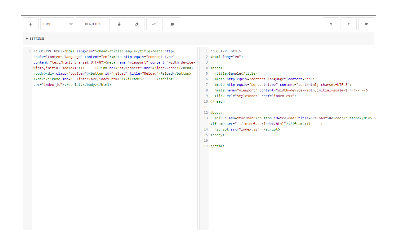 Code Beautifier (JS, CSS, HTML) chrome谷歌浏览器插件_扩展第4张截图