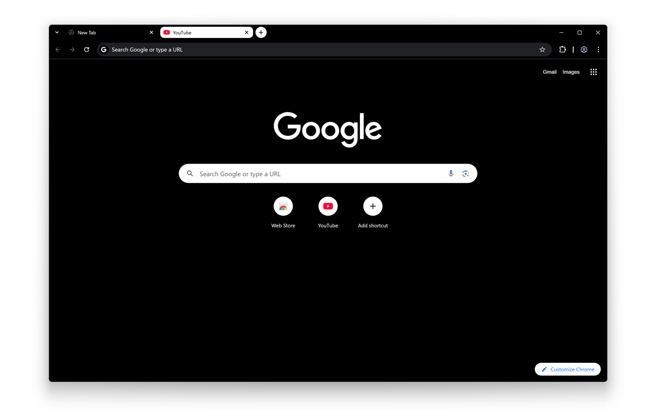 Google Chrome 的黑白主题 chrome谷歌浏览器插件_扩展第1张截图