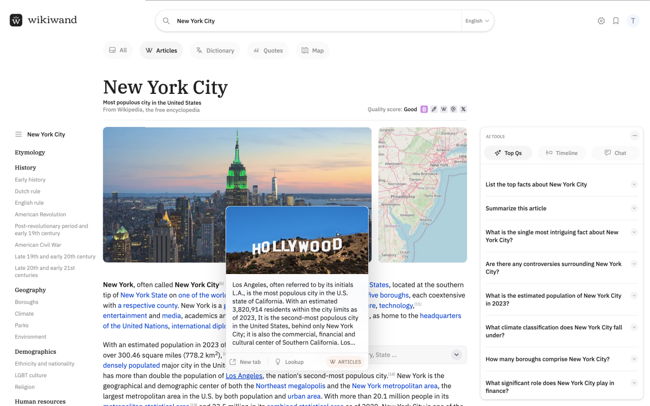 Wikiwand - Elevate Wikipedia with AI chrome谷歌浏览器插件_扩展第2张截图