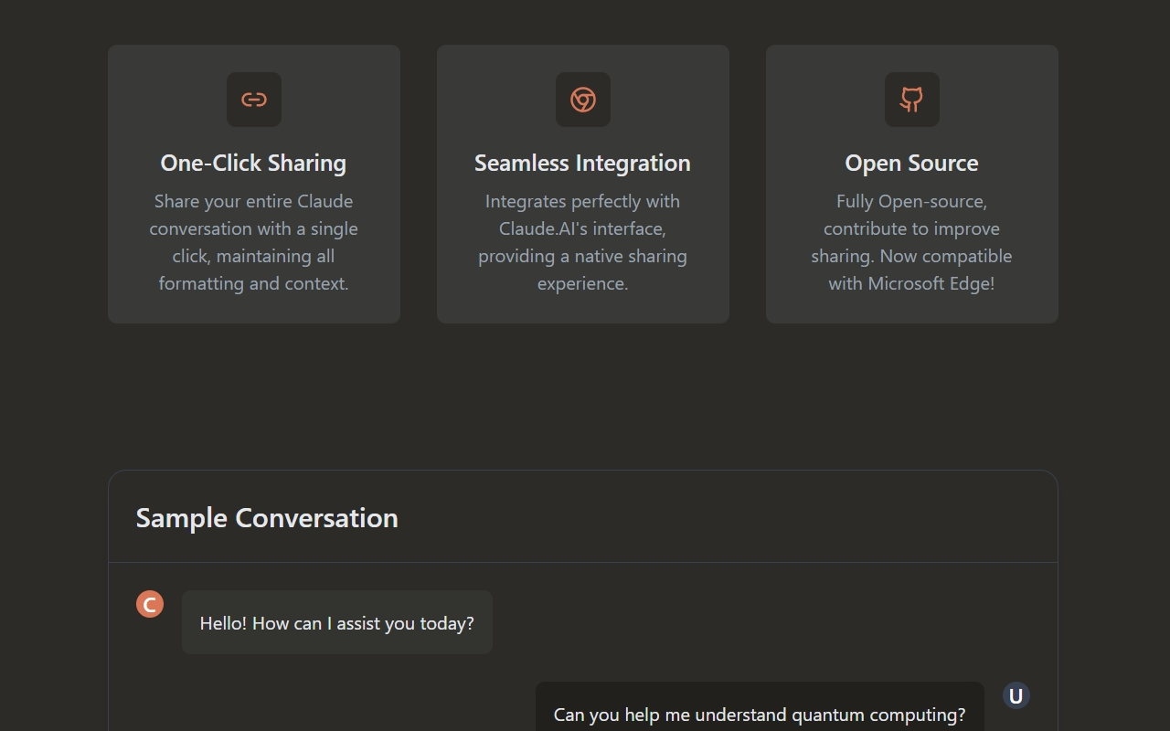 ShareClaude chrome谷歌浏览器插件_扩展第2张截图