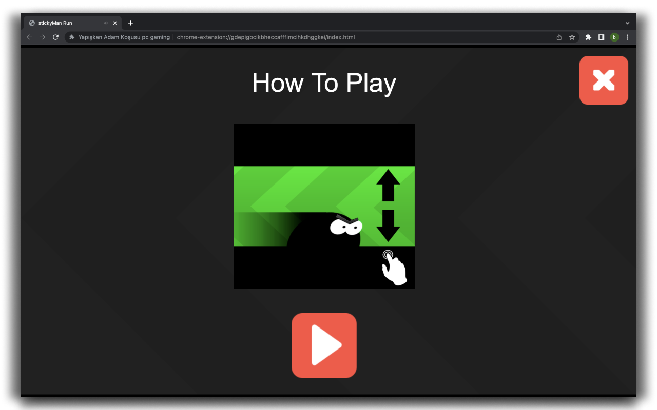 Sticky Man Run - HTML5 Game chrome谷歌浏览器插件_扩展第1张截图