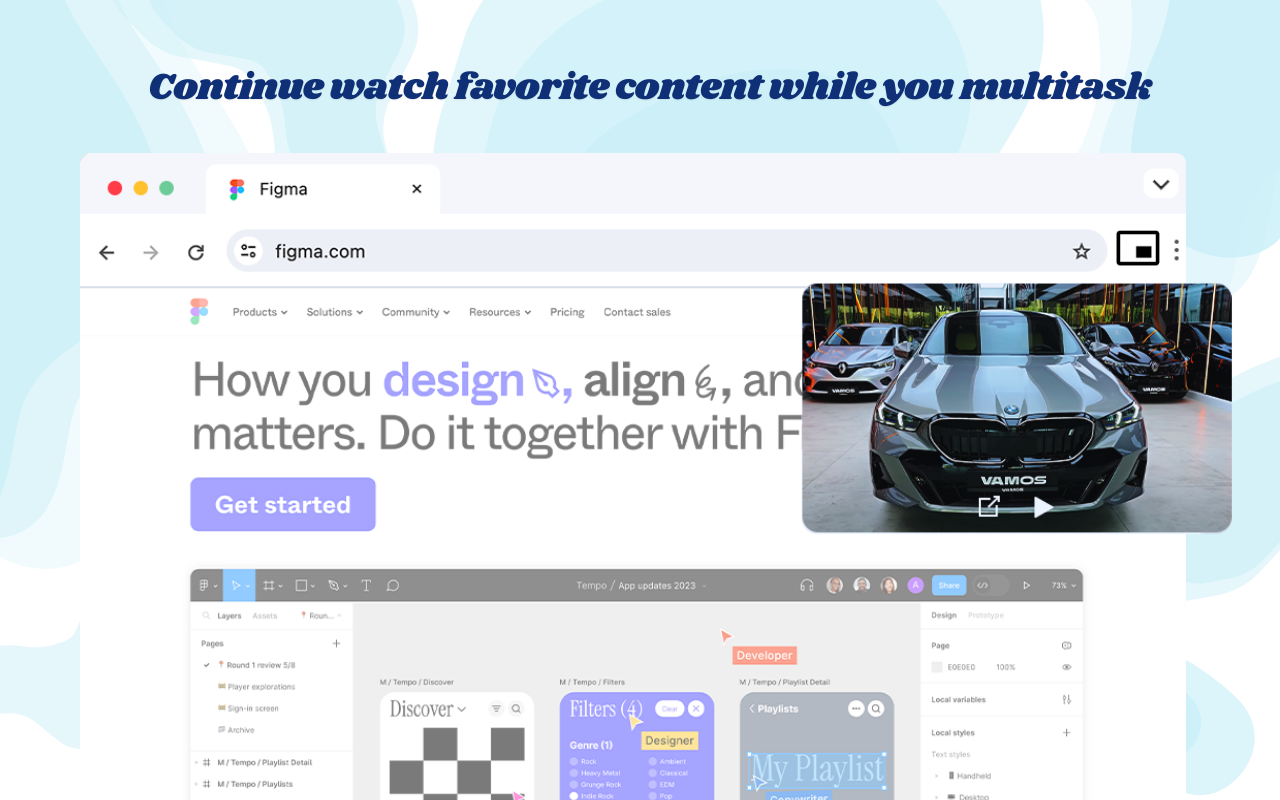 Picture-in-Picture - Mini Video Player chrome谷歌浏览器插件_扩展第2张截图
