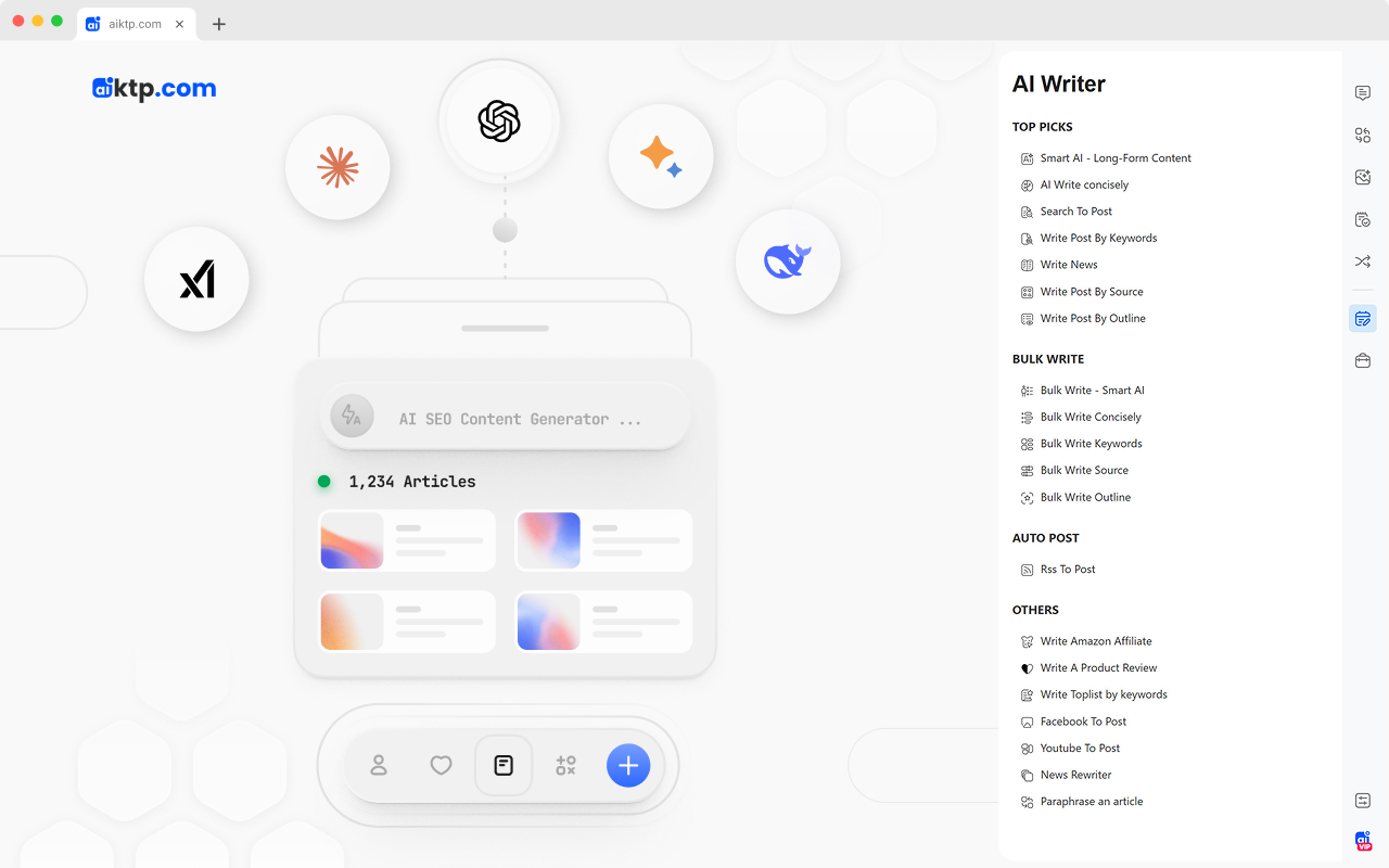AIKTP: All-in-One AI chrome谷歌浏览器插件_扩展第3张截图