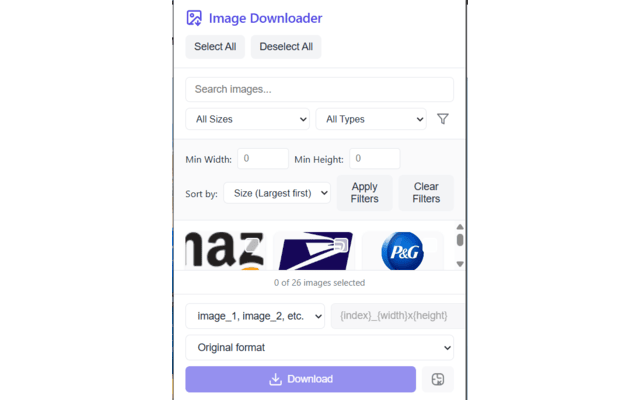 Smart Image Downloader chrome谷歌浏览器插件_扩展第4张截图