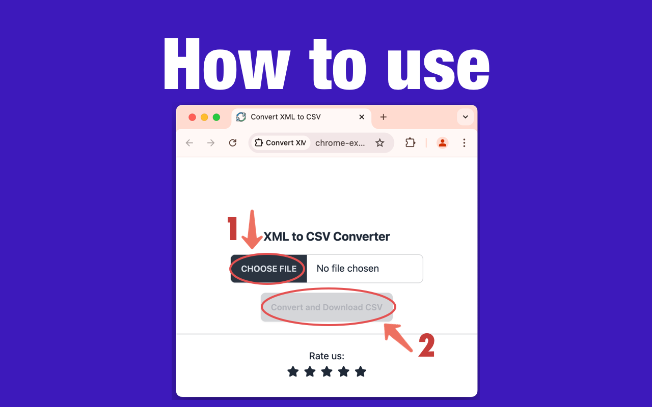 将XML转换为CSV chrome谷歌浏览器插件_扩展第1张截图