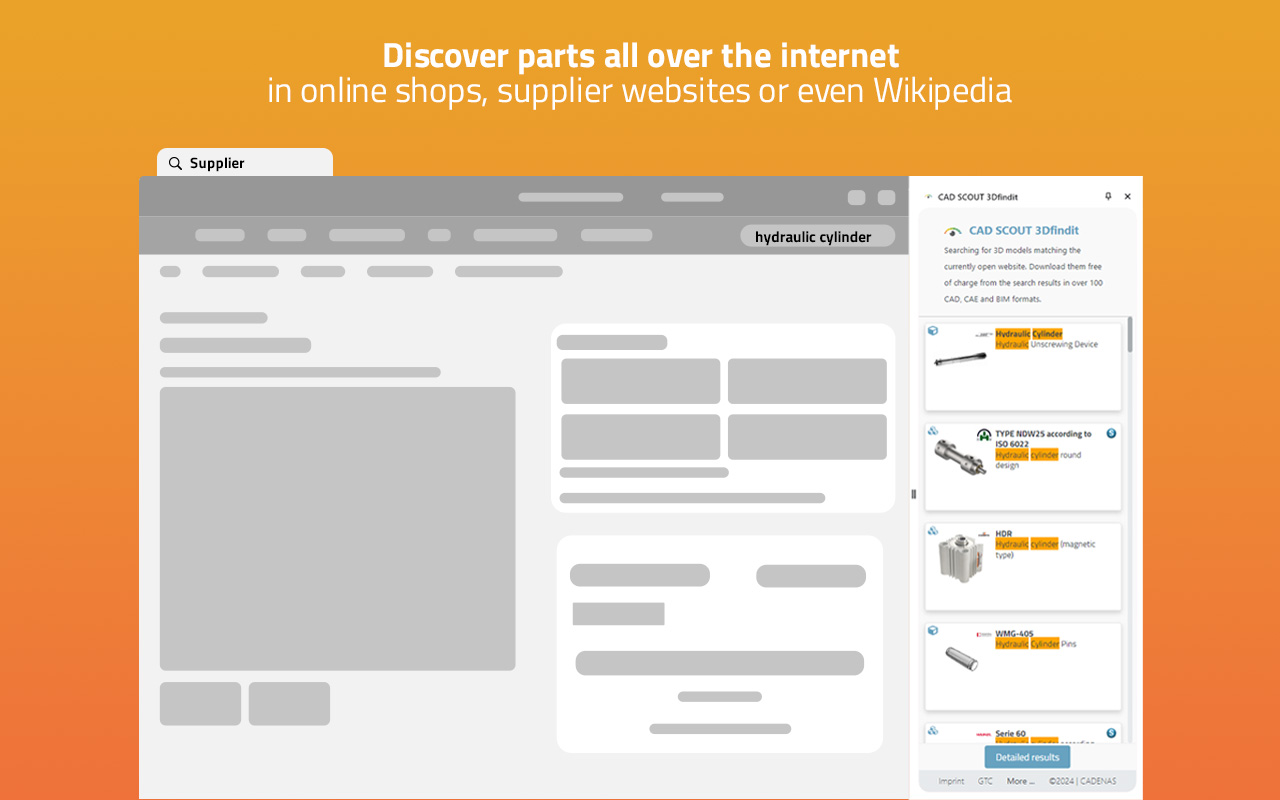CAD SCOUT 3Dfindit chrome谷歌浏览器插件_扩展第4张截图
