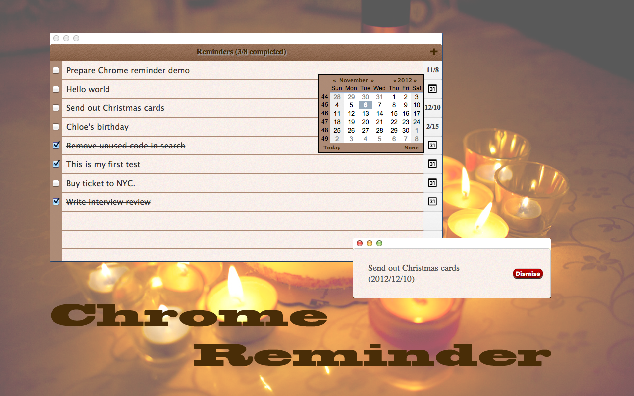 Chrome Reminder chrome谷歌浏览器插件_扩展第1张截图