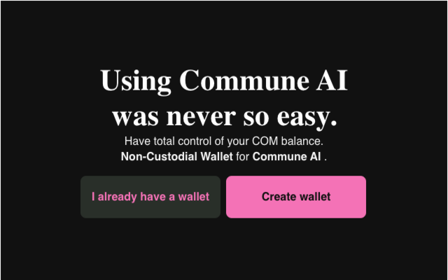 COMMUNE AI Wallet chrome谷歌浏览器插件_扩展第1张截图