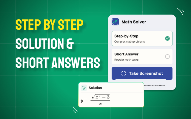 Math Solver for Chrome – AI Math Problem Solver chrome谷歌浏览器插件_扩展第2张截图