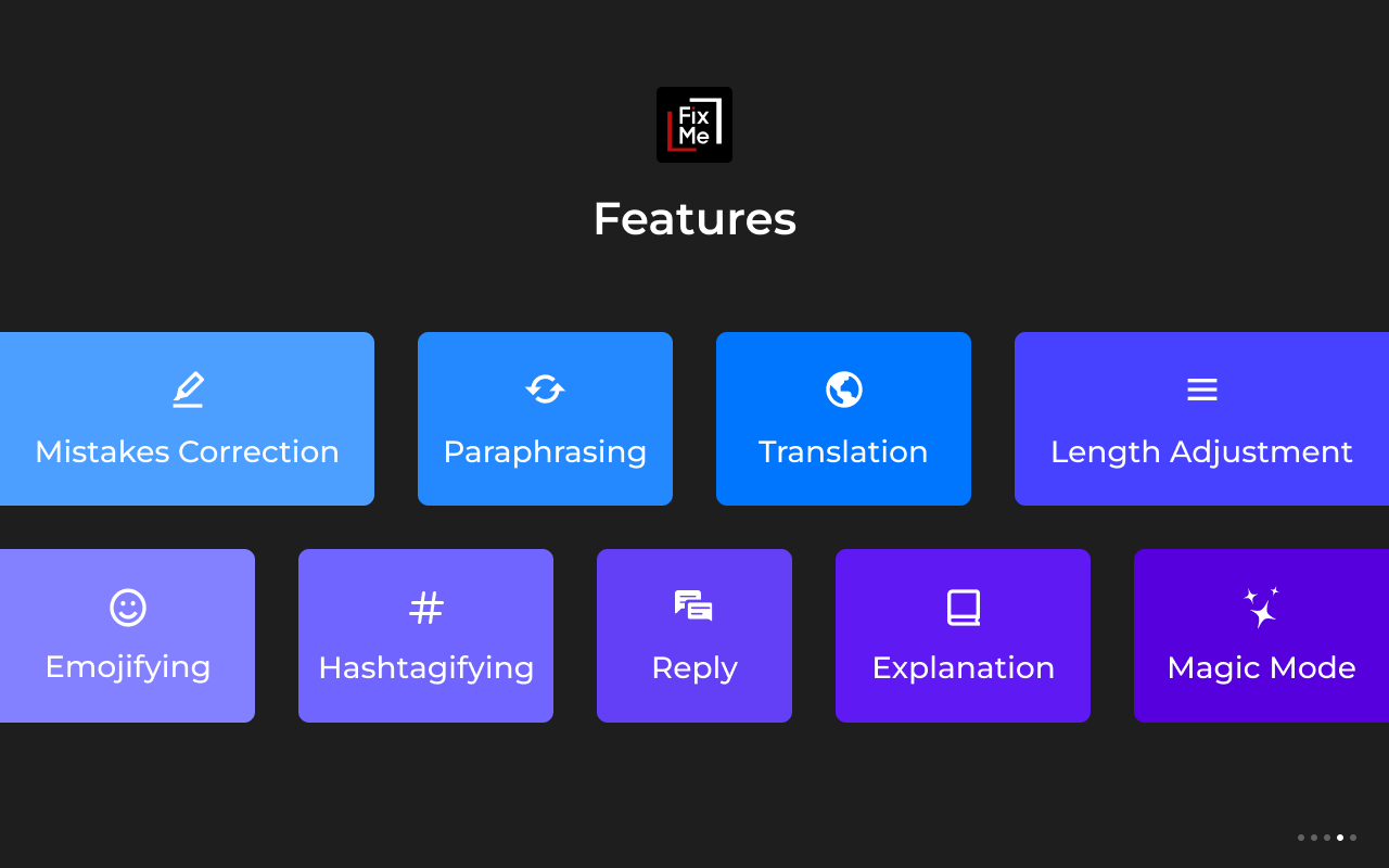 FixMeBot - AI Writing Assistant and Language Tool chrome谷歌浏览器插件_扩展第3张截图