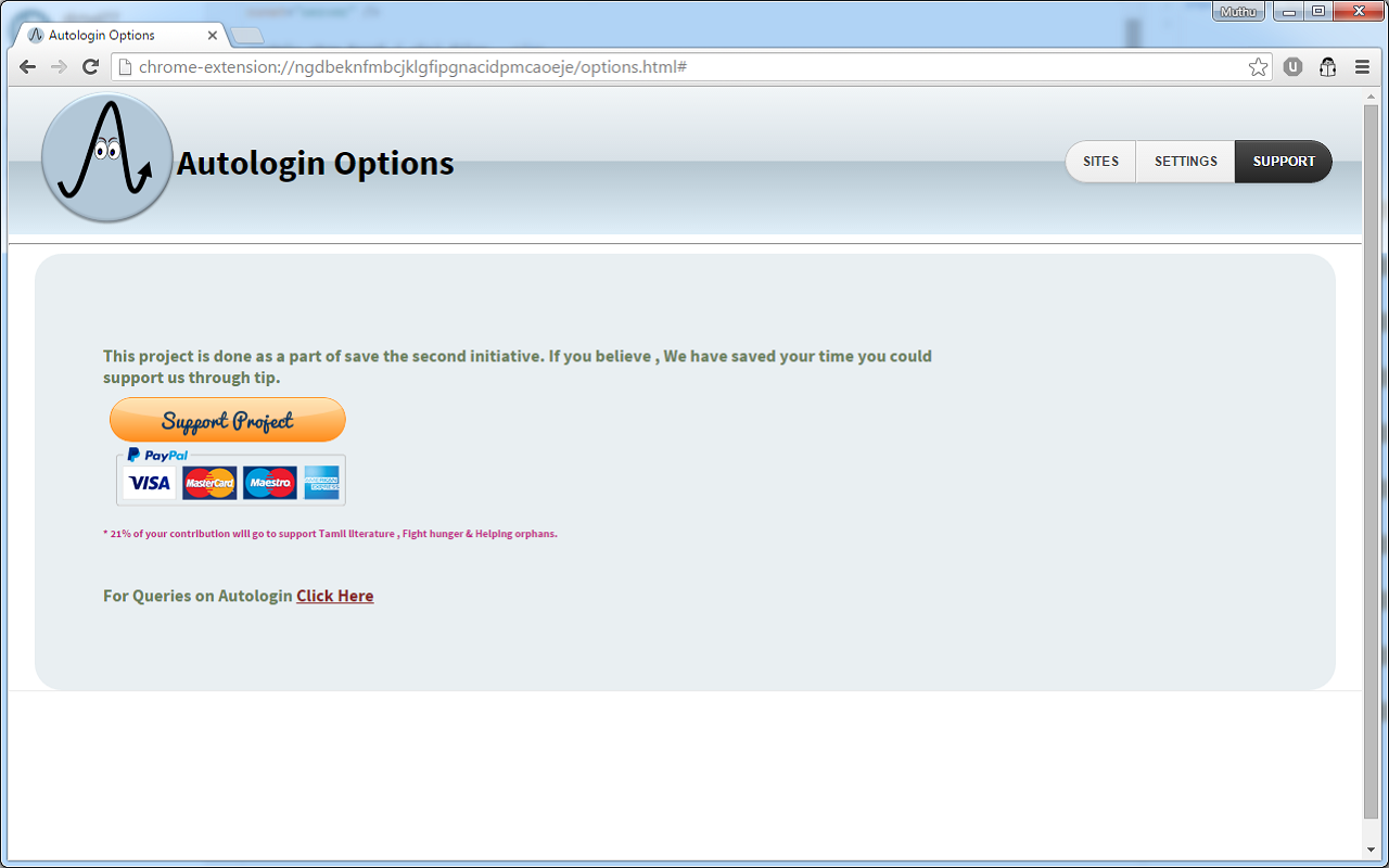 Auto Login chrome谷歌浏览器插件_扩展第2张截图