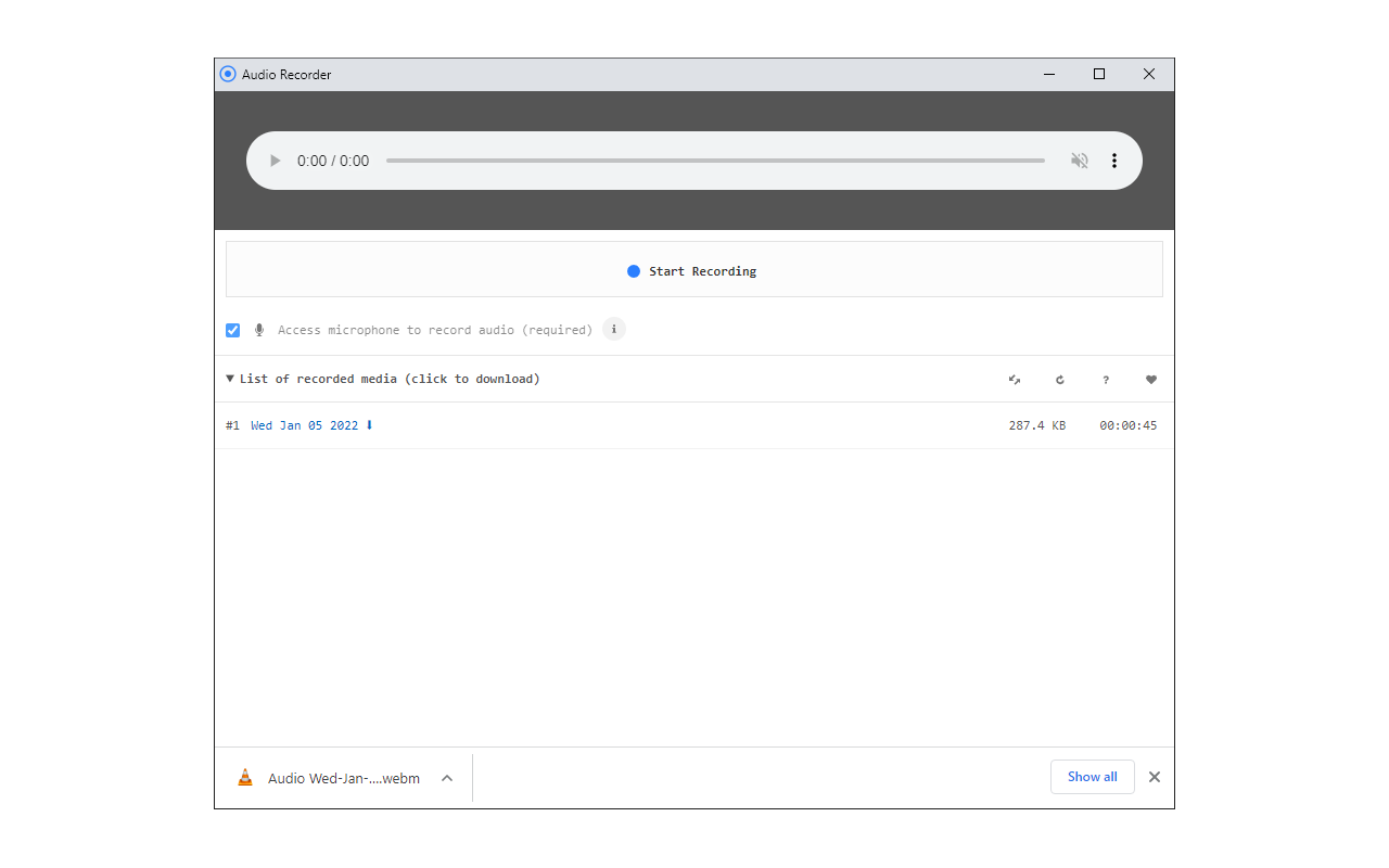 Audio Recorder chrome谷歌浏览器插件_扩展第3张截图
