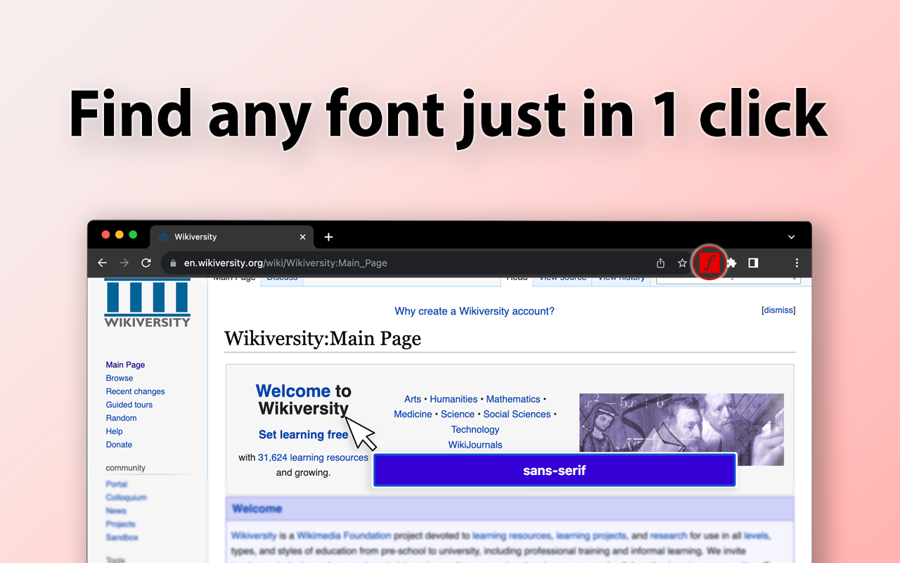 What the font chrome谷歌浏览器插件_扩展第1张截图