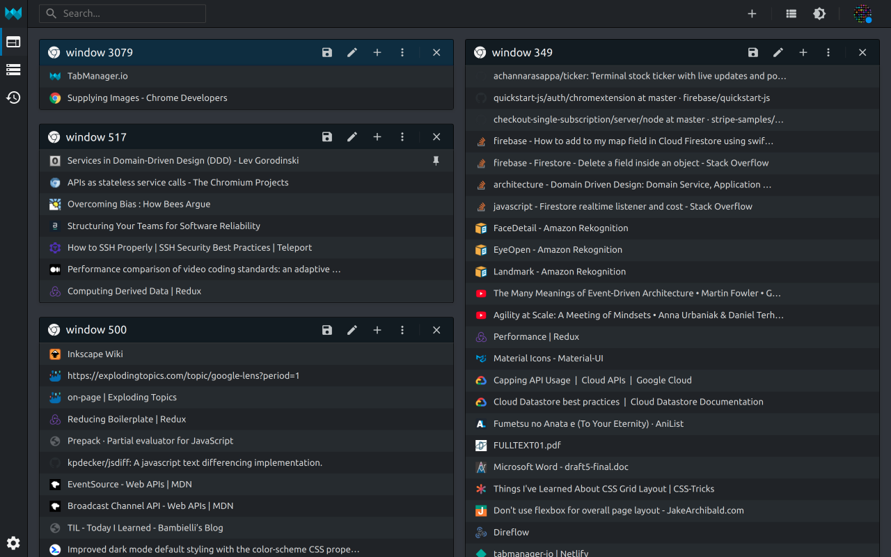 Tabmanager.io - Tab Session Manager chrome谷歌浏览器插件_扩展第3张截图