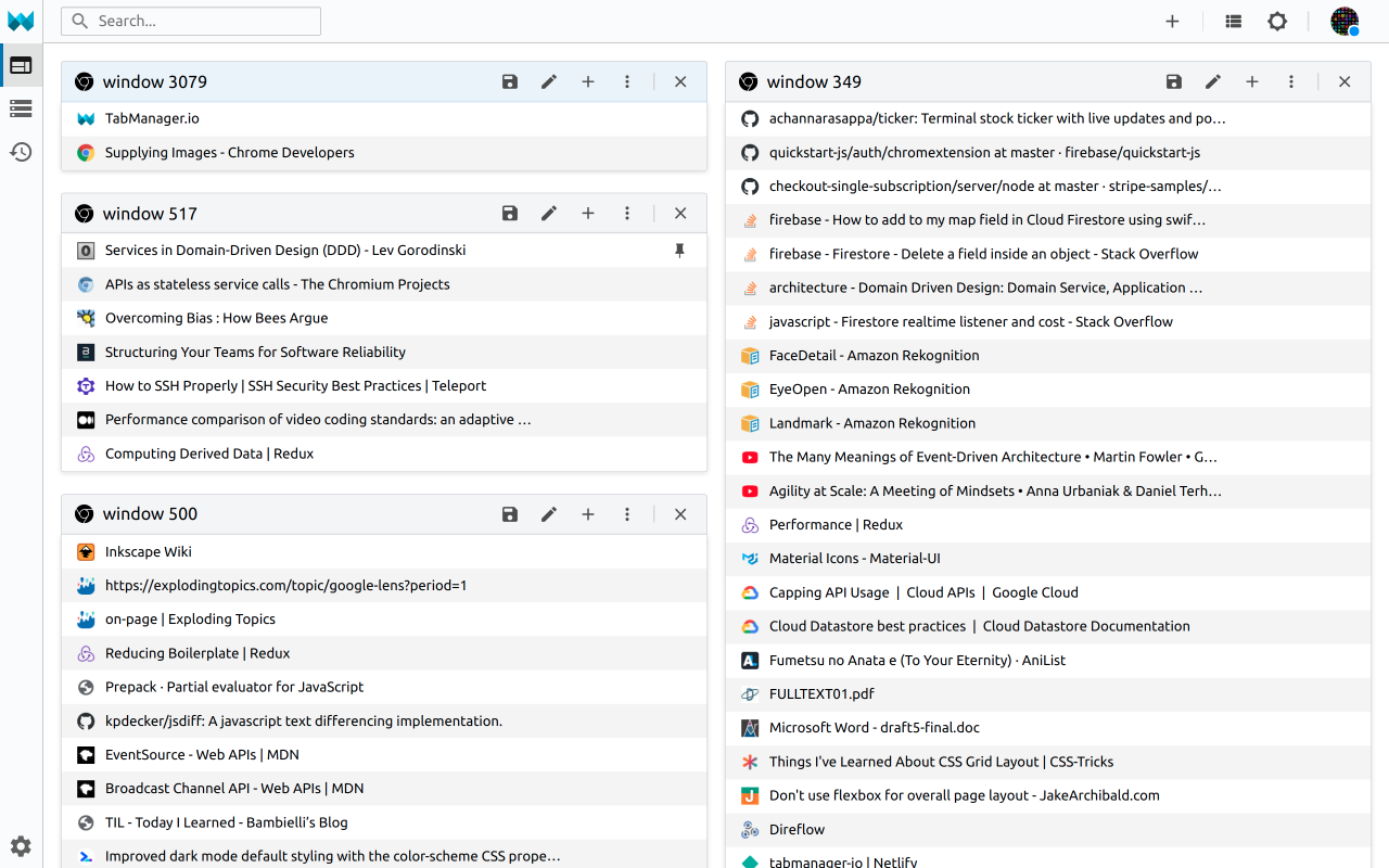 Tabmanager.io - Tab Session Manager chrome谷歌浏览器插件_扩展第4张截图