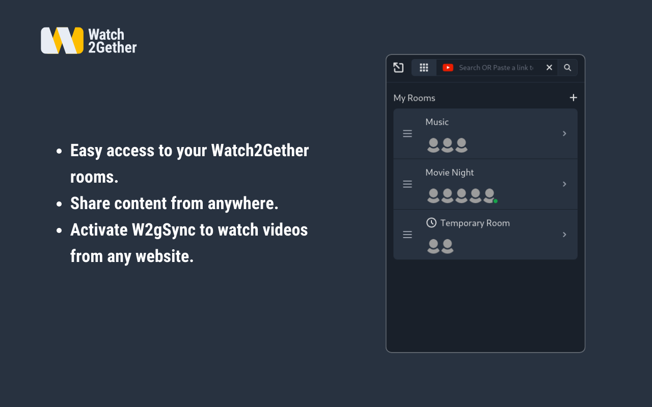 Watch2Gether chrome谷歌浏览器插件_扩展第1张截图