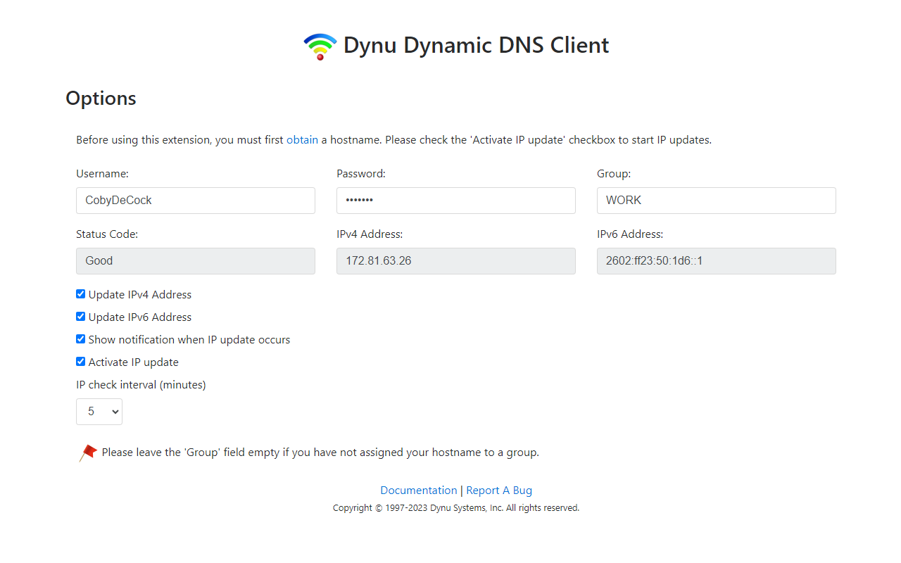 Dynu Dynamic DNS Client chrome谷歌浏览器插件_扩展第1张截图