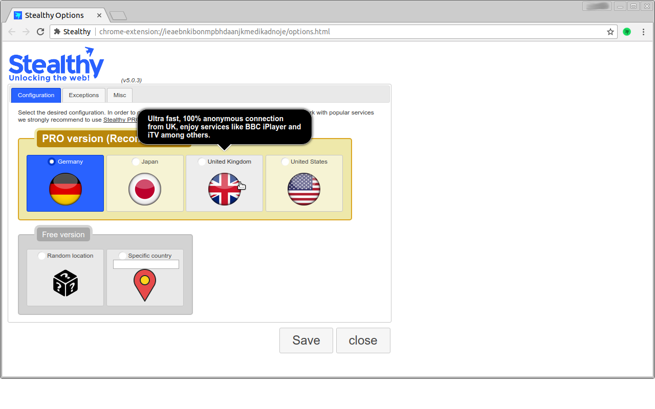 Stealthy chrome谷歌浏览器插件_扩展第1张截图