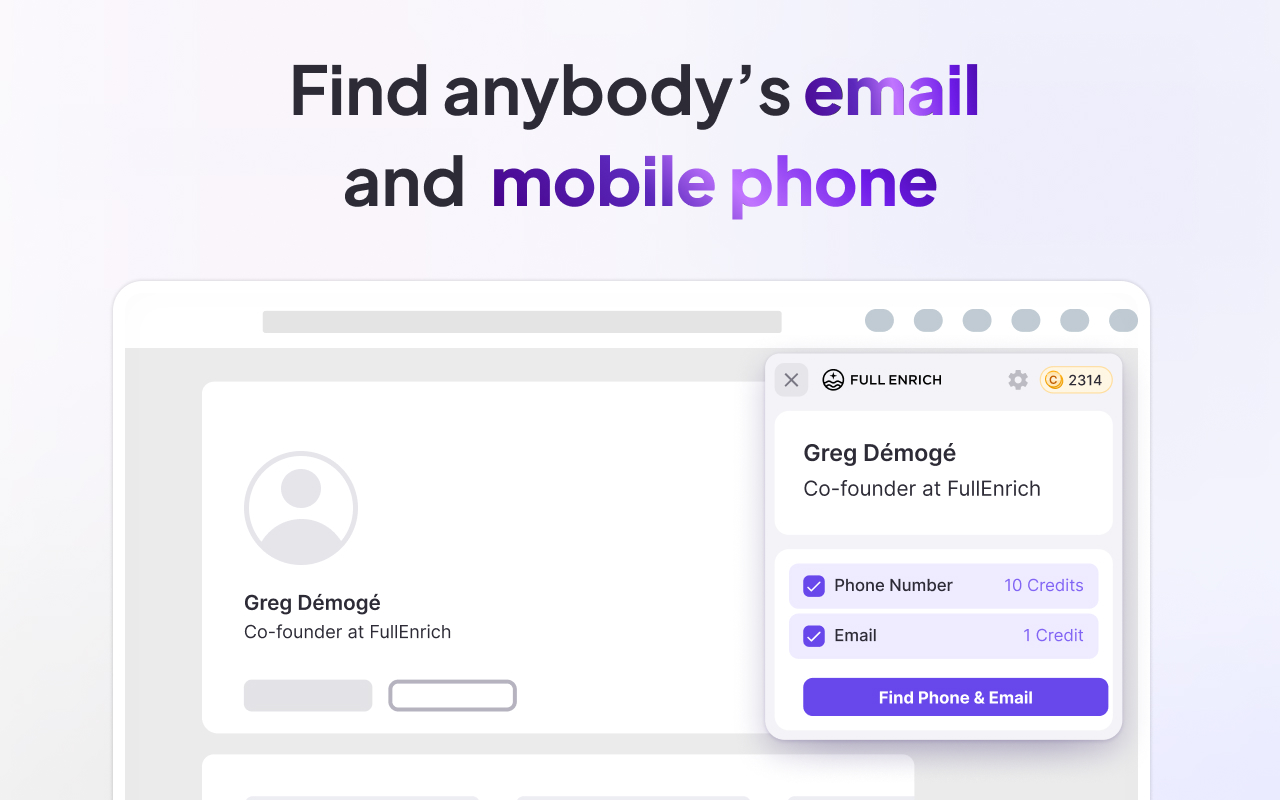 [DISCONTINUED / NO LONGER SUPPORTED] FullEnrich — Phone & Email Finder chrome谷歌浏览器插件_扩展第3张截图