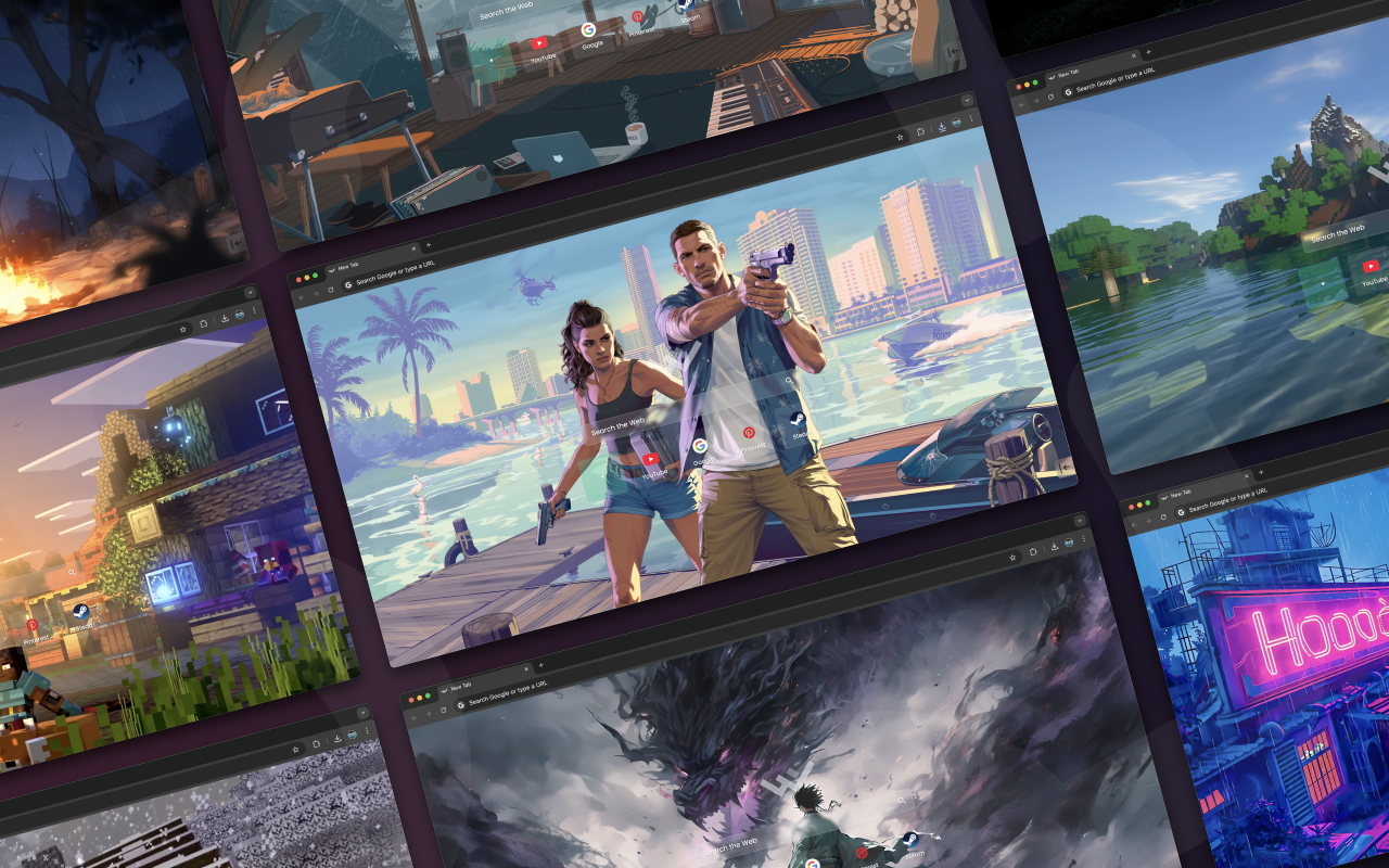 Wallsflow New Tab – Browsing with Live Wallpapers chrome谷歌浏览器插件_扩展第2张截图