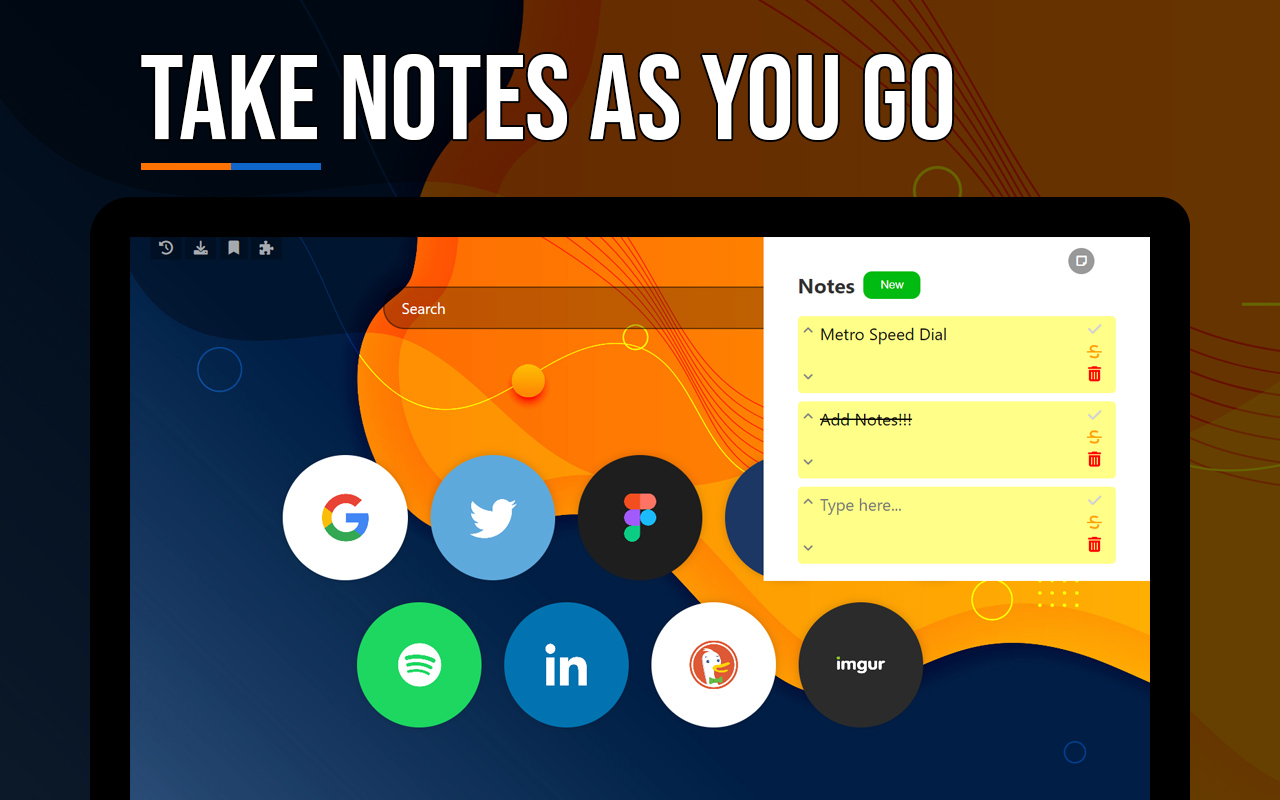 Metro Speed Dial - Modern New Tab page chrome谷歌浏览器插件_扩展第4张截图