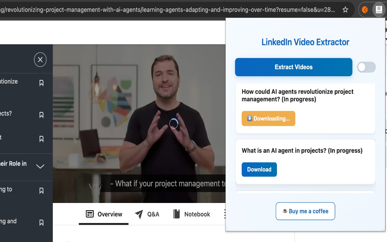 Download Free LinkedIn Learning Videos chrome谷歌浏览器插件_扩展第1张截图